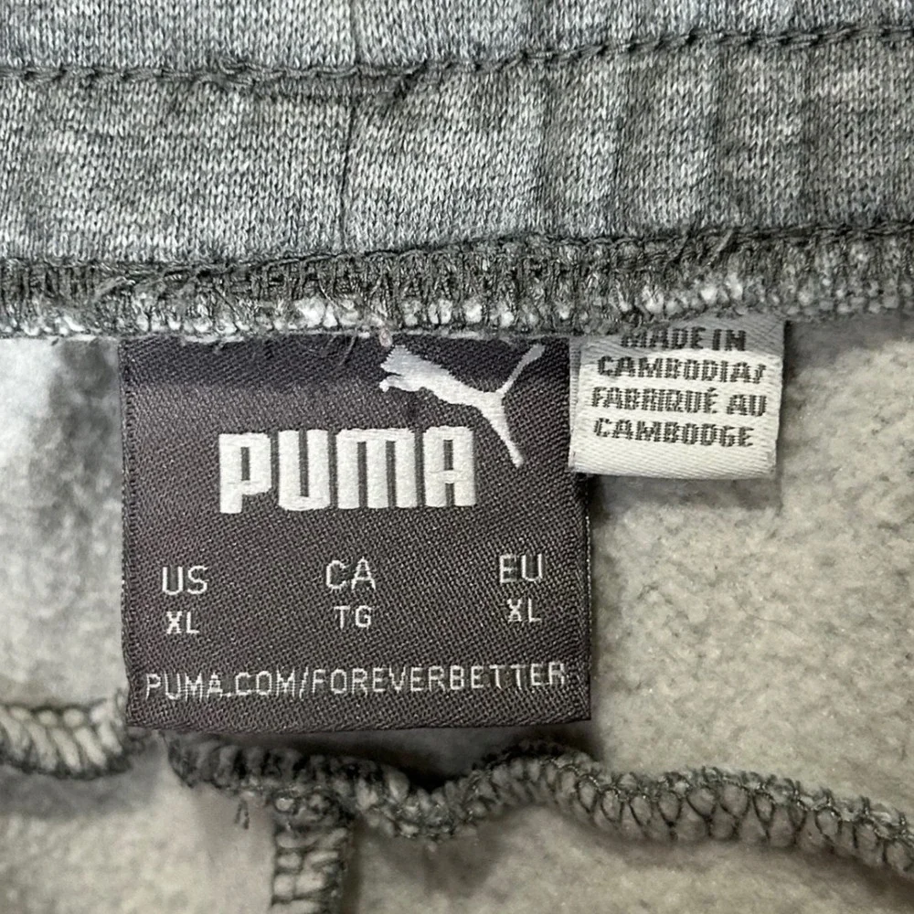Puma Mens Essentials Heather Grey Fleece Jogger Sweatpants XL 851753-03